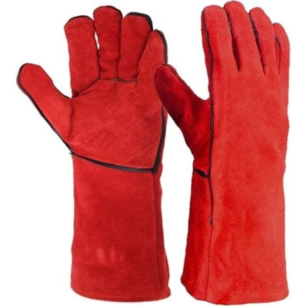 Svetsarhandskar i nötskinn från Gant - One size 10 - L.35 cm Ett par värmebeständiga svetshandskar i läder -DPZO.ca