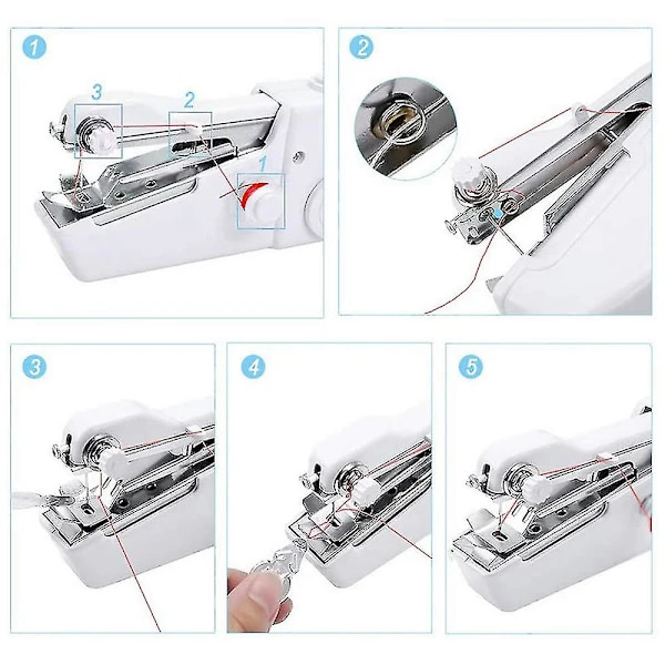 Symaskin Handsymaskin Bärbar Elektrisk Mini Symaskin
