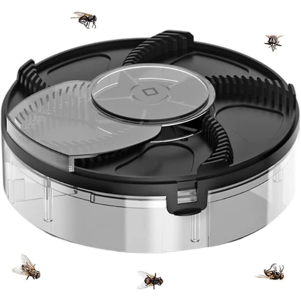 Elektrisk flugfanger, helautomatisk flugfelle svart Battqx