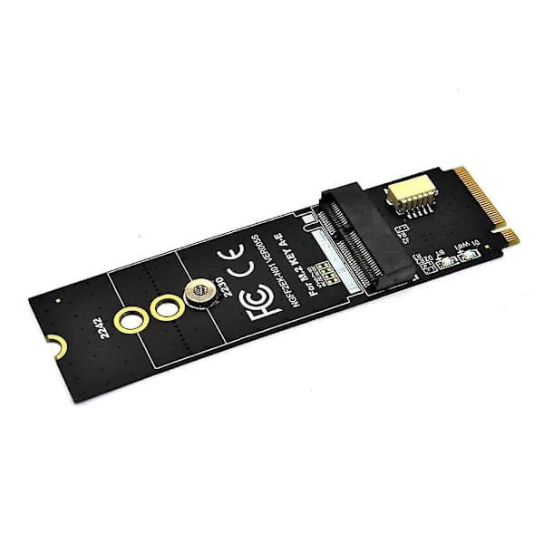 M.2 Key-m till Key A-e/e adapterkort för M.2 Ngff Pcie-protokoll trådlöst nätverkskortsmodul-m.784