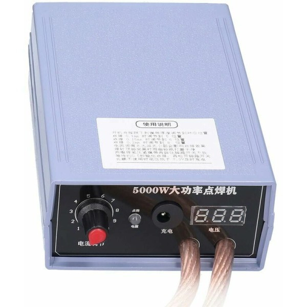 18650 Punktsvets 5000W 6200mAH, 0-800A Bærbar Strøm Justerbar Punktsvets til 18650 Batterier