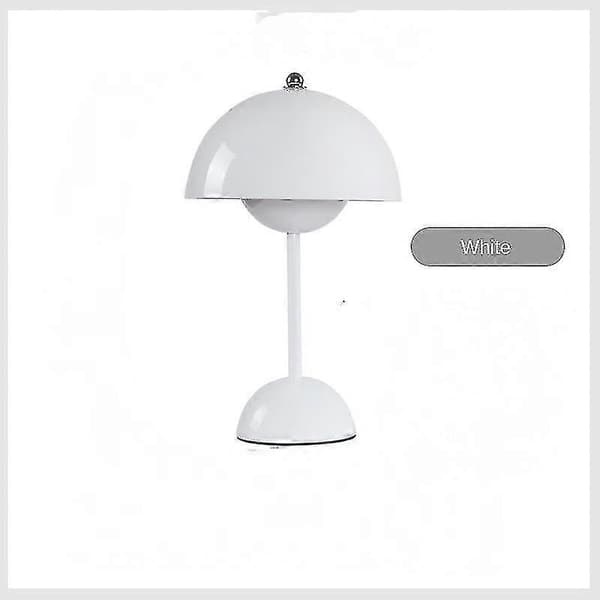Table Lamp, Eye-Caring LED Flower Pot Table Lamp Portable for School White