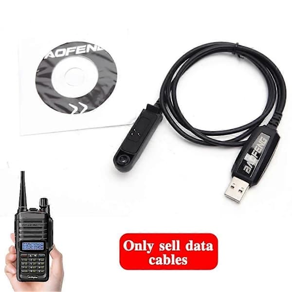 Programmeringskabel för BaoFeng UV-9R PLUS A58 BF-9700 Walkie-talkie Data