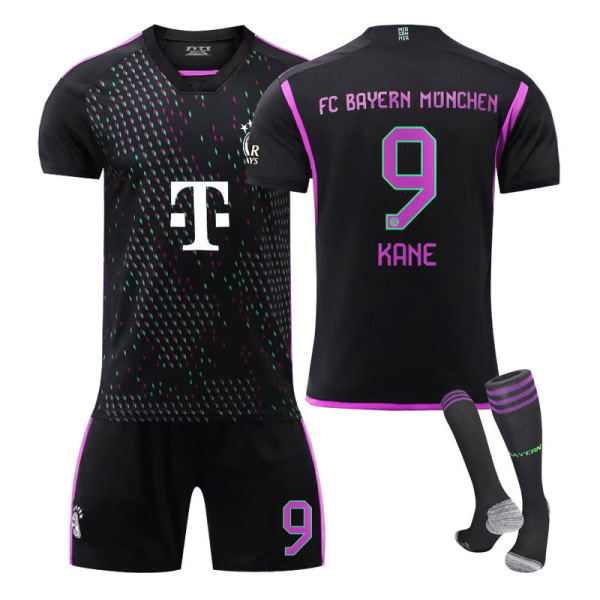 23-24 Bayern München Hjemme Fotballtrøye for Barn Nr 9 Kane KANE 9 24