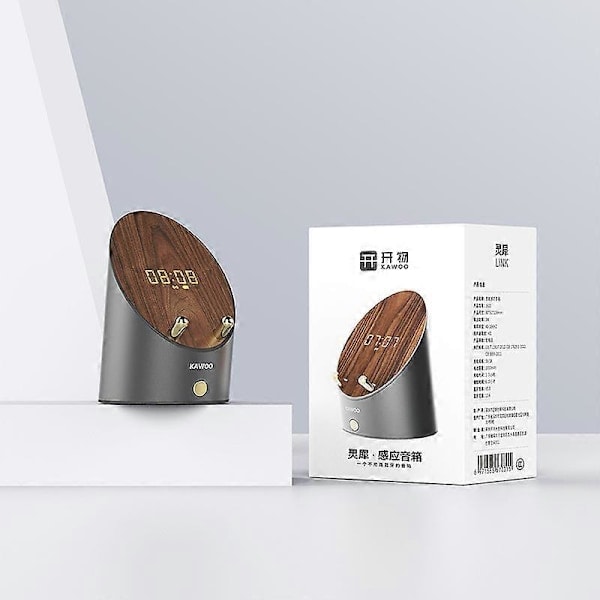 KAWOO J600 Bluetooth-högtalare - LED-tidsvisning med USB smart sensor