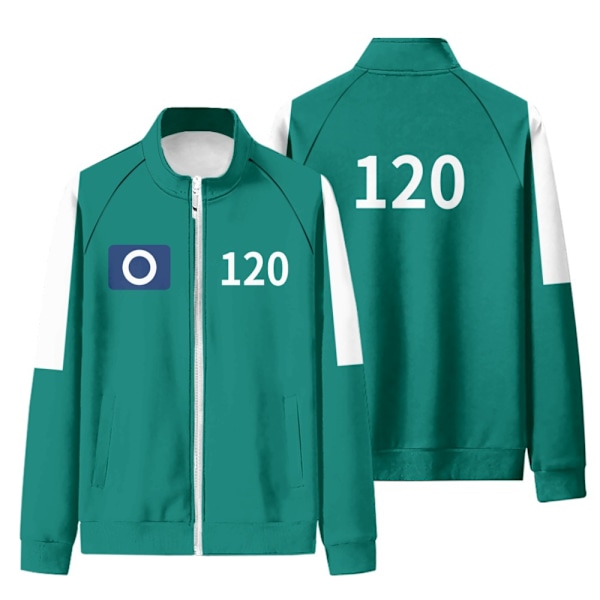 Unisex Squid Game Sæson 2 Overlevelsesspil Grøn Træningsjakke eller Bukser Kostume #120 #120 #120 S