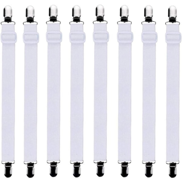 8 Pieces (65 x 2.5 cm) Adjustable Sheet Straps, Advertising