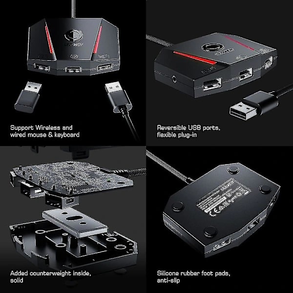 LEADJOY VX2 AimBox Näppäimistö & Hiiriadapteri 2024