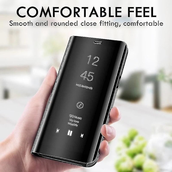 Smart Mirror Flip-telefonfodral för Huawei P40 P30 P20 Lite P10 Mate 30 20 Honor 20 10 9x Pro P Smart Z Y9 Prime 2019 Skydd Mobiltelefon