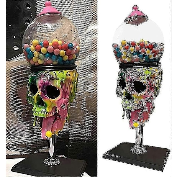 Halloween Tuggummiautomat, Ny Färgglad Dödskalle Godisautomat-Xin