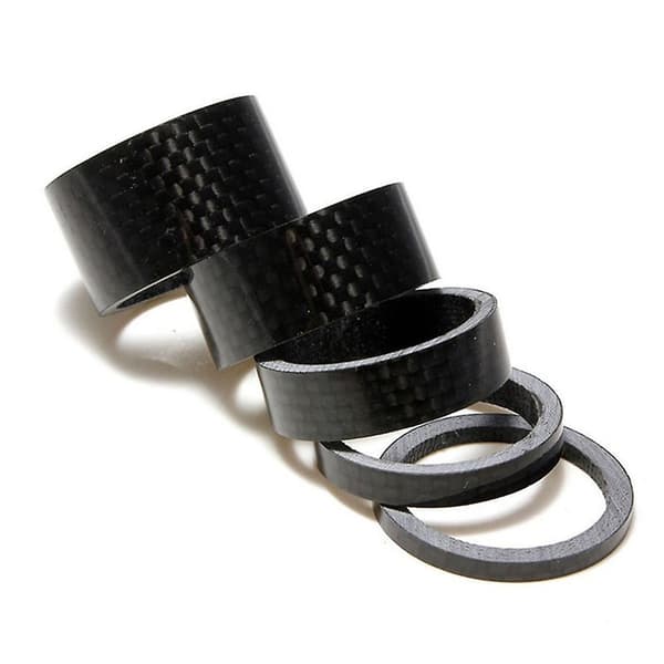 5x Cykel Kolfiber Headset Gaffel Spacer Cykel Ring Packning Framgaffel Bricka