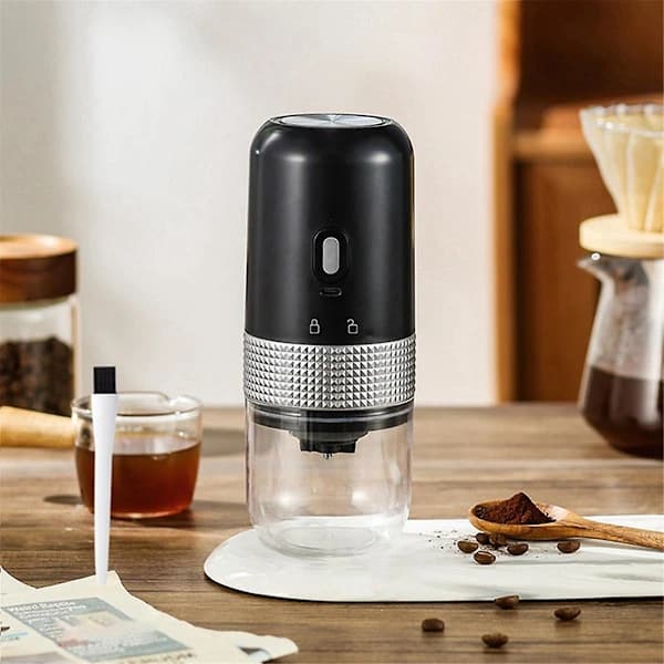 Elektrisk kaffekvarn USB-kvarn Kaffebönor Kvarn Pärlvit