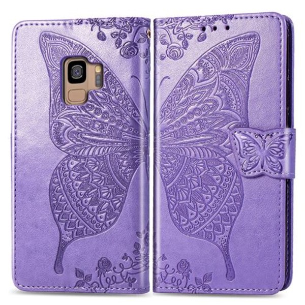 Advansia suojakotelo Samsung Galaxy S9 Purple Wallet Ty -puhelimelle