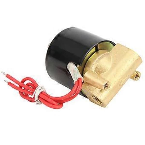 Messingvandventil 2W-025-06DC12V G1/8 Normalt Lukket Direktevirkende