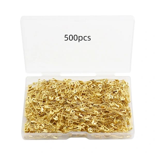 500 stk. sikkerhedsnåle, assorterede mini-tøjklemmer
