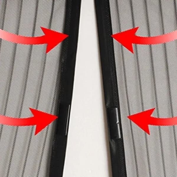 Insektsnät dörr 100x220 insektskydd vit magnet myggnät Vit