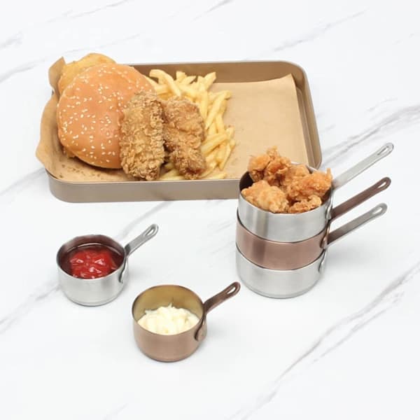 [CA] Letvægts rustfri stålgryde med non-stick belægning, varmebestandig gryde til mælk Rustfrit stål L