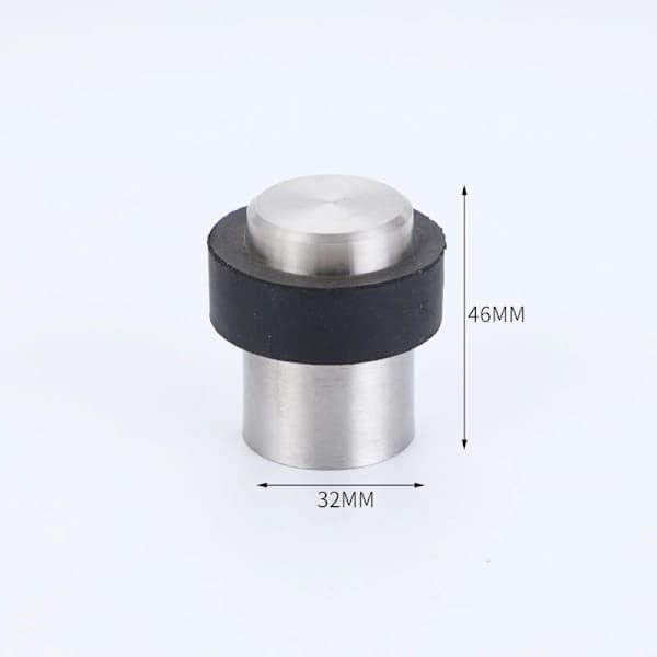 4 x Gulv dørstopper 4,6 cm Rustfrit stål Dørstopper Dørstopper