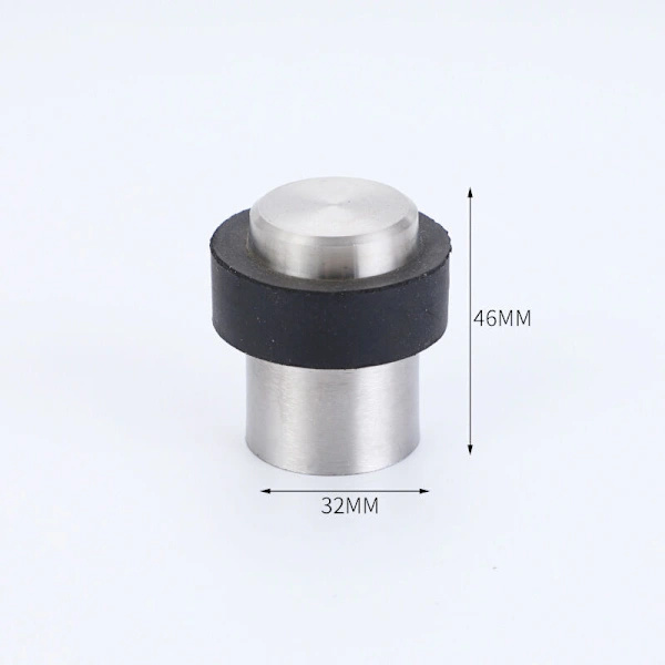 4 x Gulv dørstopper 4,6 cm Rustfritt stål Dørstopper Dørstopper