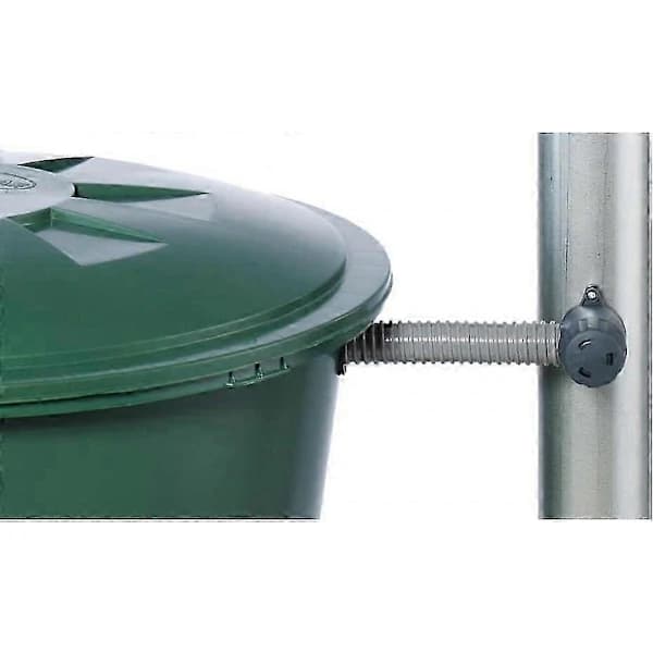 Regnvannsoppsamler (for nedløpsrør 70-100 mm, regnvannsoppsamler for regntønner, for takflater opptil 80 m²) 503070, grå
