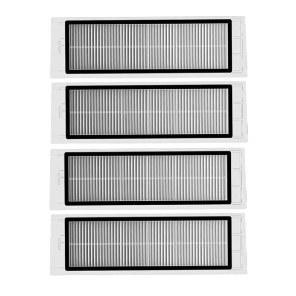 4 kpl HEPA-suodattimia Xiaomi Roborock S5, S50, S51, S55, S6, MAXV Valkoinen_n.