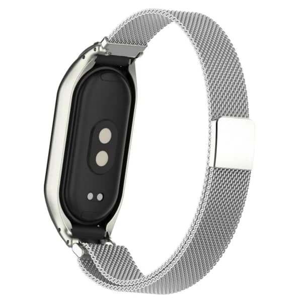 Milanese Loop Metallarmbånd Xiaomi Smart Band 8 Sølv