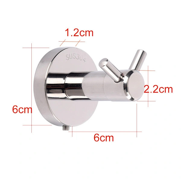 Ruostumattomat koukut kylpyhuoneen koukut keittiökoukut - 6*6cm, 2kpl