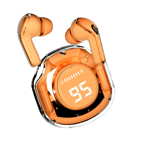 Trådlösa hörlurar Bluetooth 5.3 LED-strömindikator Mini Crystal in-ear hörlurar (CA)