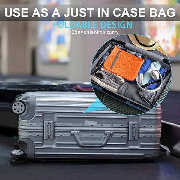 Sammenklappelig rejsetaske, 85L 600D polyester, vandafvisende med skorum, til rejser og sport, orange