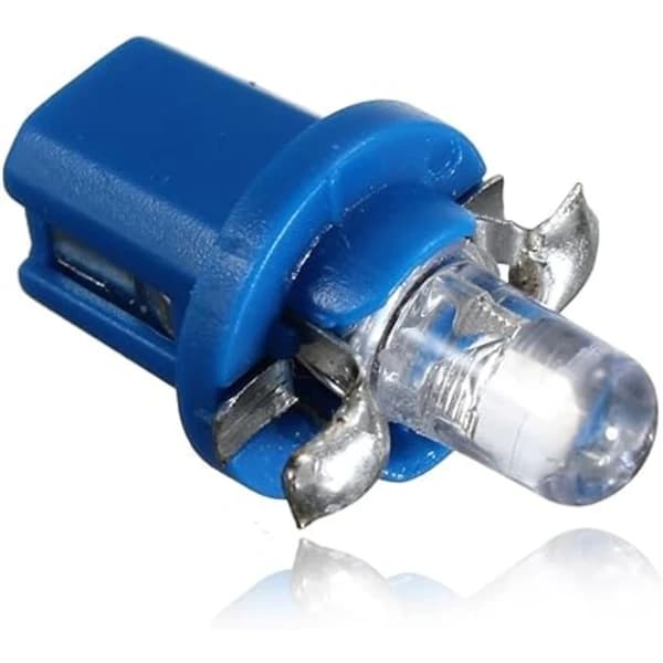 10x LED-lamper Instrumentpanel B8-5D T5-lamper med blå holder Sett Bil