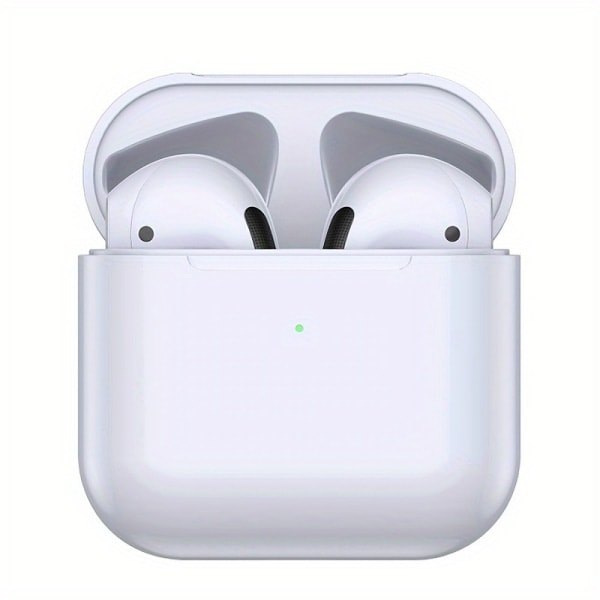 Earpods Pro 5 Trådlösa Bluetooth Hörlurar Headset med Byt namn på GPS-stöd Ios/android Vit 4.4*4.5*2.1cm