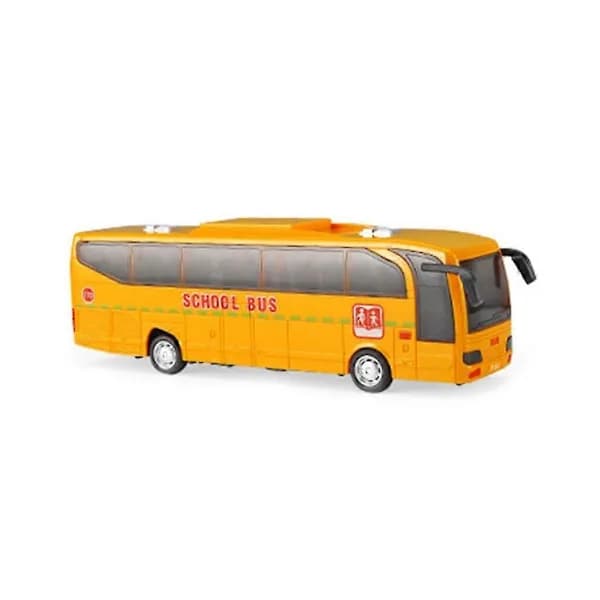 Legetøjsbus med trækfunktion, Transportkøretøj, Skolebusmodel, Brandbus Skolebus