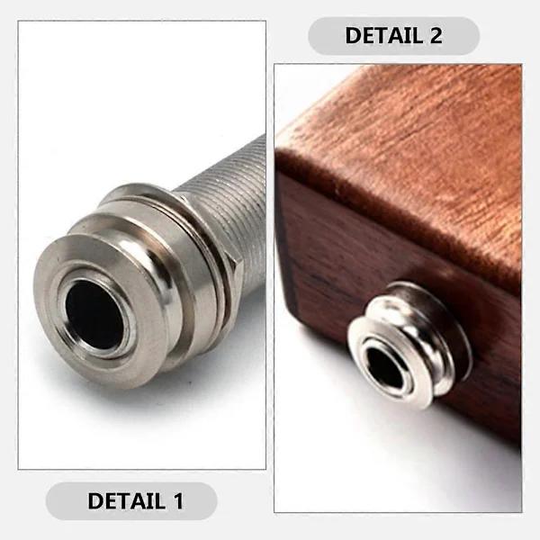 2 stk. Pickup Tail Pin Caps Endepinne Tips Stroppknapper Erstatning Gitar Tilbehør