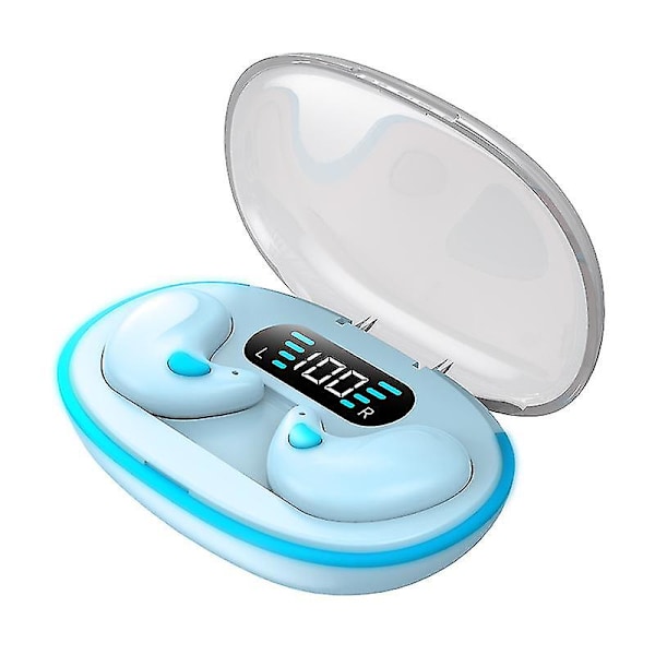Bekväma Osynliga Trådlösa Sömnlurar Glow blue