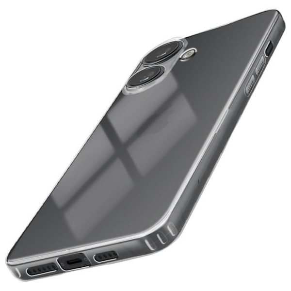 Etui for iPhone 16 Tykkelse 1,5 mm Kamerabeskyttelse Transparent Black