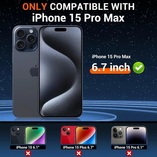 iPhone 15 Pro Max Ekstra Stødsikkert Cover – Maksimal Beskyttelse