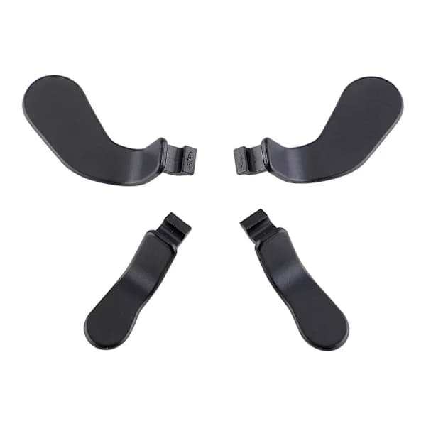 4 stk. Metalliske Sorte Paddler i Rustfrit Stål, Spiltilbehør til Xbox One Elite Xbox Elite Serie 2 og Elite 2 Core Controller