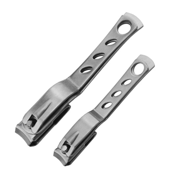 Nagelklippare för tjocka naglar 2-pack Silver