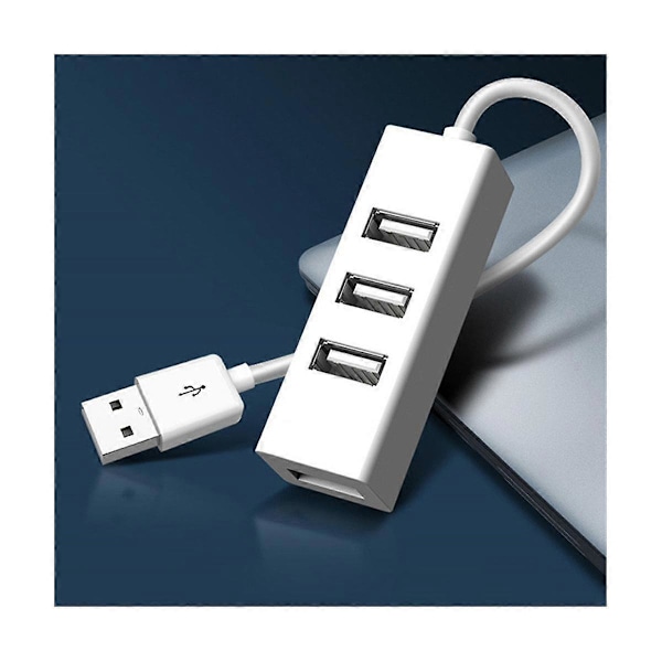CASA 5st USB-hub Multi 2.0 Hub USB-splitter Strömadapter Hög Hastighet 4 Portar Allt-i-ett för PC Windows C