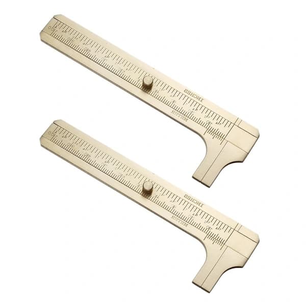 2 deler Messing Vernier Bremsekaliper Lomme Bremsekaliper Handy Bremsekaliper[ca]
