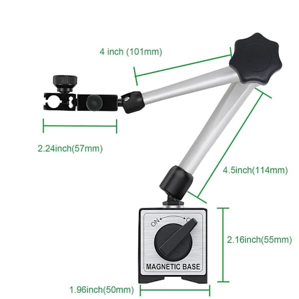Magnetisk base til indikator Magnetisk baseholder til stål Digital urskive In