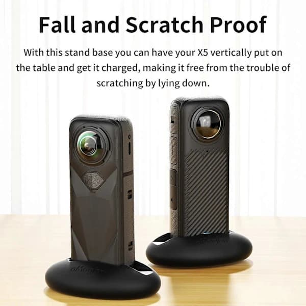 For Insta360 X5 / X4 aMagisn Silikonbase Skrivebordsstativ Bil Dashbordholder