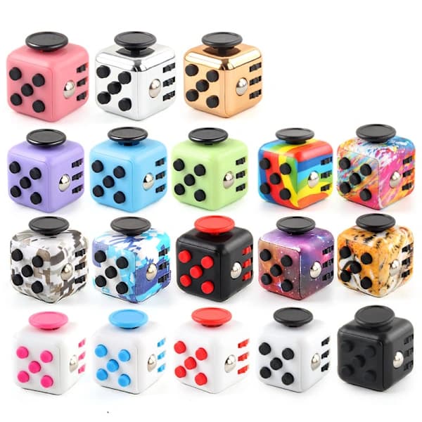 3×3 Stress Relief Cube Legetøj – Mini Fidget Puzzle til Voksne & Børn B