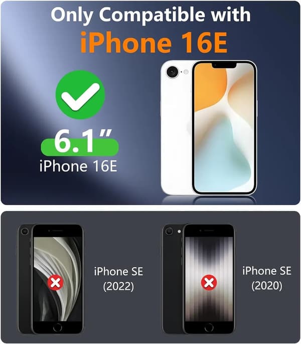 iPhone 16E Lommebokveske Kortholder