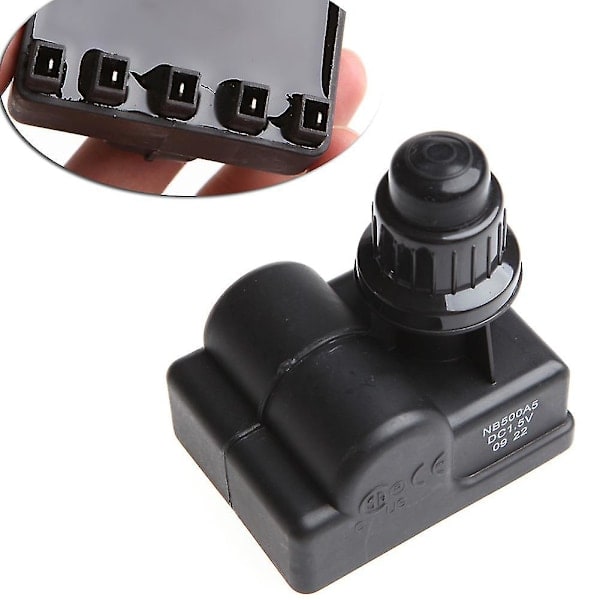 Reservedel for gassgrill, 5 uttak, AA trykknapptenning, svart