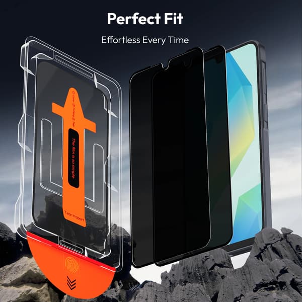 1-Pack Samsung A17 Privacy Screen Protector - Tempered Glass | [Automatic Installation] - Bubble-Free