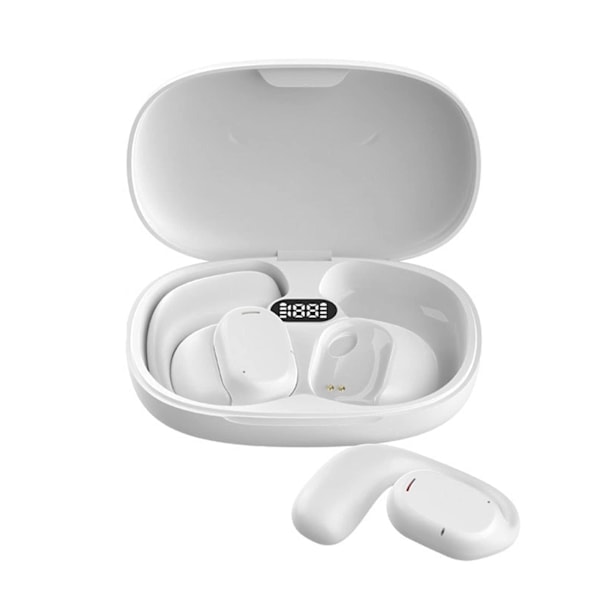 Langattomat Bluetooth-kuulokkeet, ei-korvassa urheilukuulokkeet (Valkoinen)