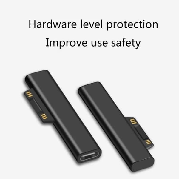 Type C PD Hurtigopladningsstik Konverter til USB C Hun Adapter Surface Book