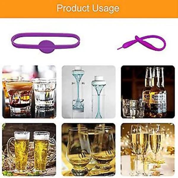 Silikon Glasunderlägg Set för Glas 4-pack