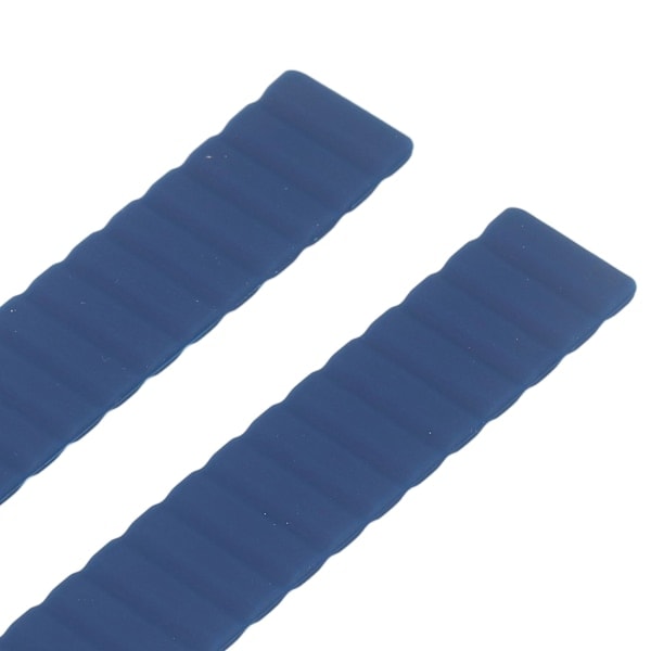 Magnetisk silikonarmbåndsur, justerbart silikonarmbånd, erstatningsarmbånd for Garmin Forerunner 220, blå